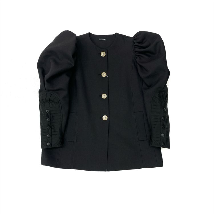 未使用品 LUDLOW ラドロー パフスリーブジャケット Jean ブラック 1 