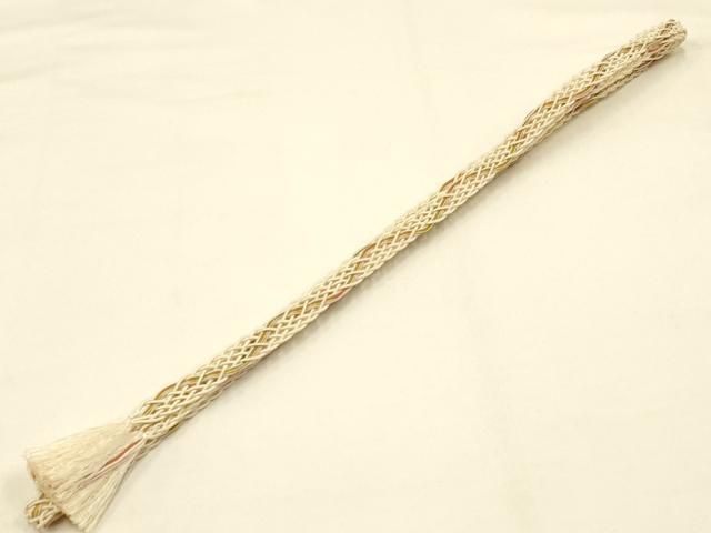 平和屋着物 夏物 和装小物 帯締め 帯揚げセット レース組 雪輪花地紋 AAAZ7779ay