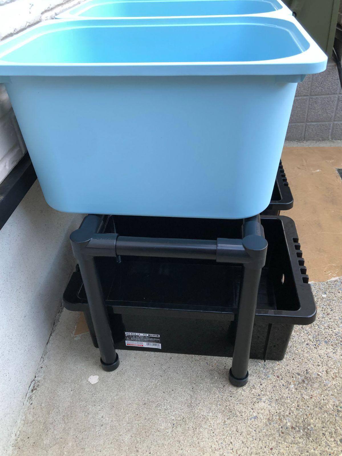 メダカ飼育ラック ブラック コンパクト 【接着剤付】 NVBOX13 4