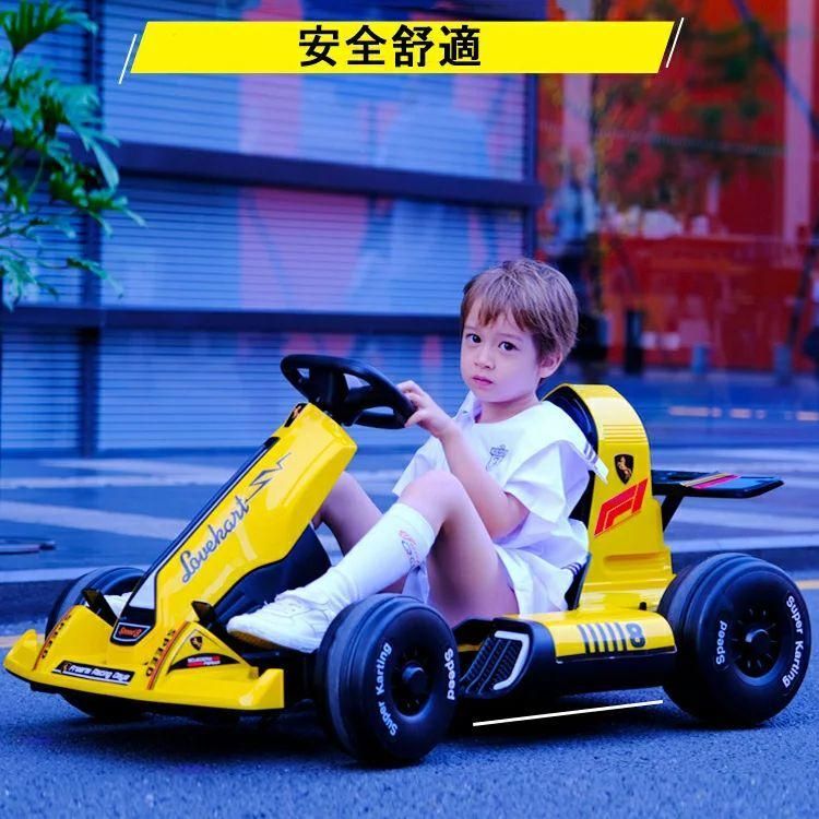 送料無料】電動ゴーカート 4輪 乗用玩具 足こぎ ペダル式カー