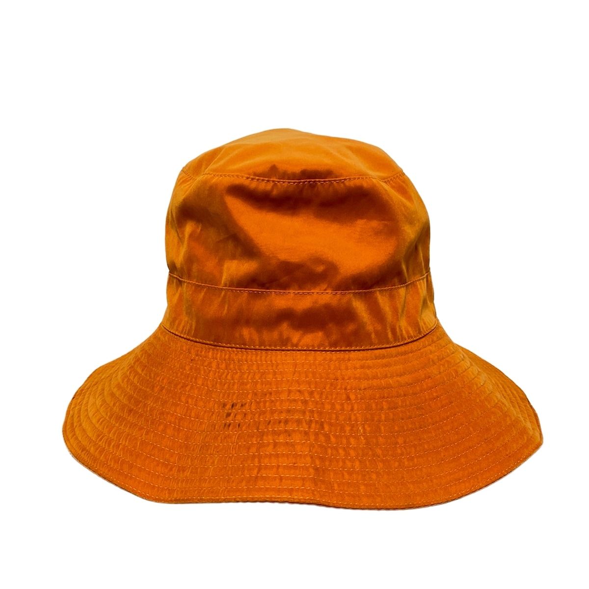 HERMES エルメス ハット 56 - オレンジ 刺繍