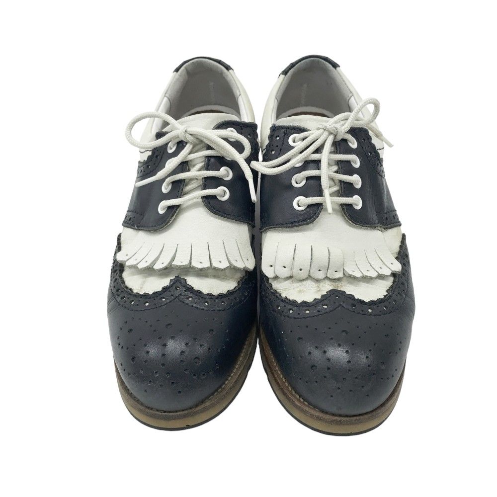 【新品未使用】ロトゥセ LOTTUSSE ゴルフシューズ　スパイク LOTTUSSE GOLF ロトゥセ ゴルフ S7890 ゴルフシューズ ネイビー系 36