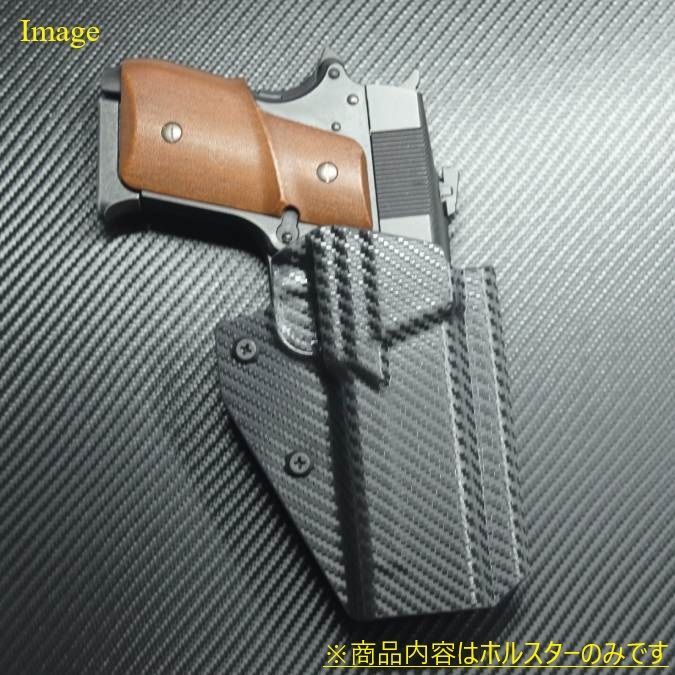 製造品 六七五 千束の銃 カイデックスホルスター 右用 BLack Carbon Fiber柄