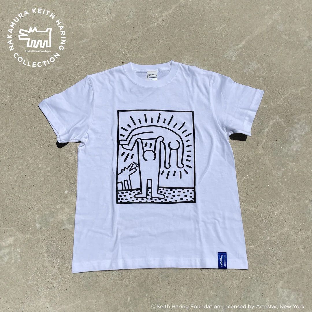 Keith Haring / キースヘリング アート プリント Tシャツ ( Holding