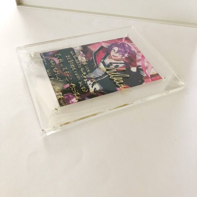 にじさんじ 渡会雲雀 ブロマイド付きアクリルフォトフレーム(複製直筆サイン・メッセージ入り)誕生日 2022【I1557-007】081 駿河屋 -<中古>[単品] 渡会雲雀 ブロマイド付きアクリルフォト