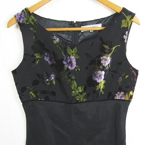 エムズグレイシー M'S GRACY ノースリーブ ワンピース 膝丈 40