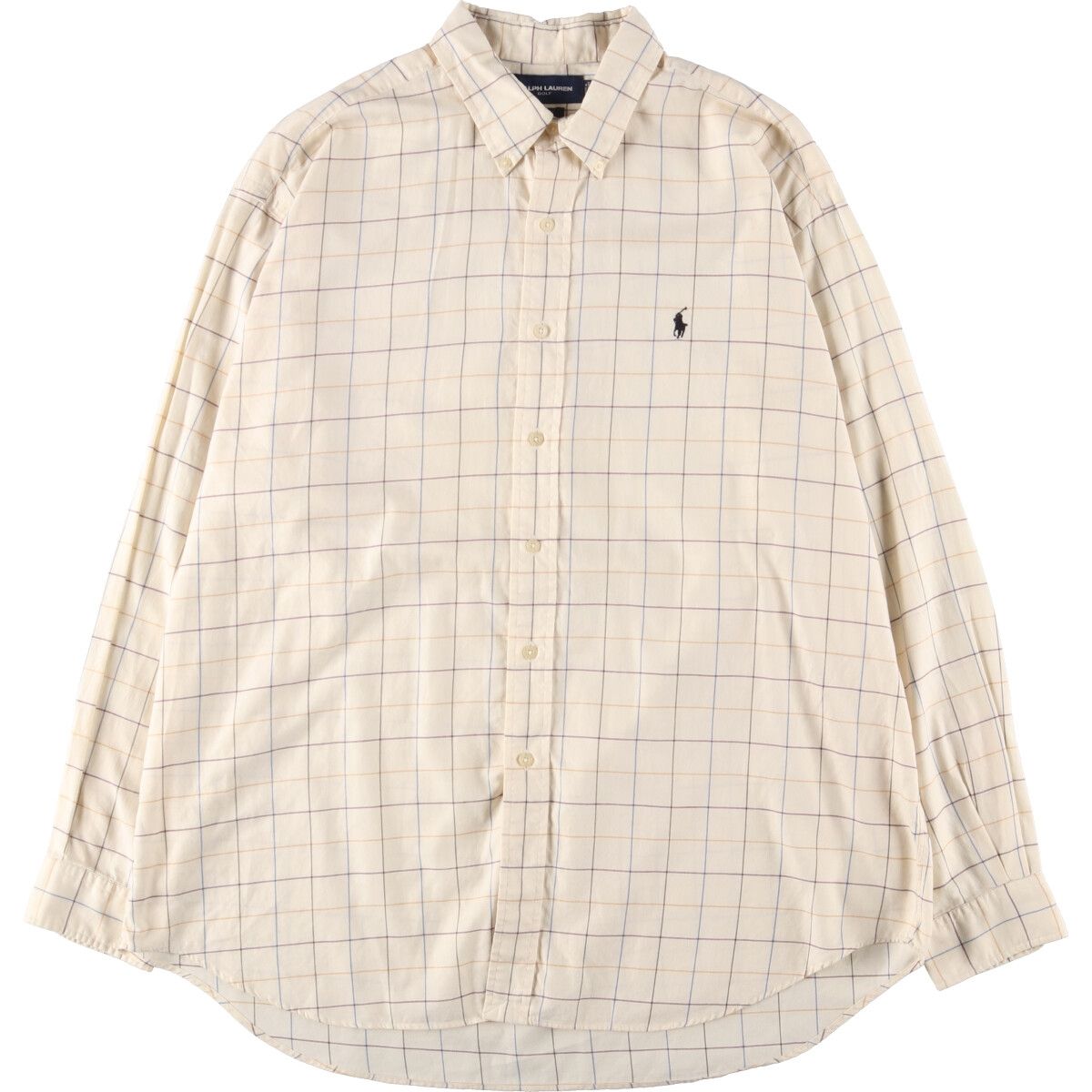 古着 ラルフローレン Ralph Lauren RALPH LAUREN GOLF TILDEN 長袖 ボタンダウンチェックシャツ メンズXL/eaa452117