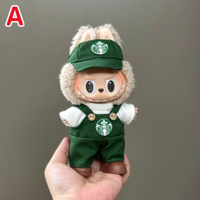 ぬいぐるみ服 labubu ラブブ スターバックス 15cm~17cm 第1/2/3世代