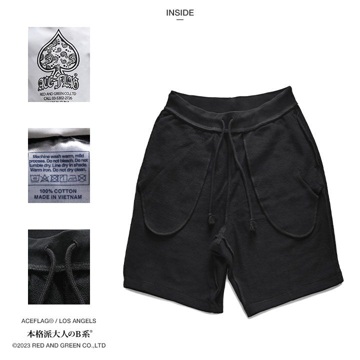 ACE FLAG 上下セット 半袖 ブランド Tシャツ ハーフパンツ メンズ 春夏