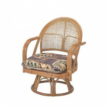 今枝商店 Romantic Rattan 籐回転座椅子 ハイタイプ S3501