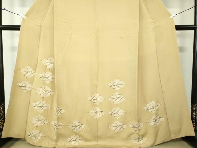 平和屋着物○訪問着 草花文 金彩 正絹 逸品 AABA9509ck 平和屋着物