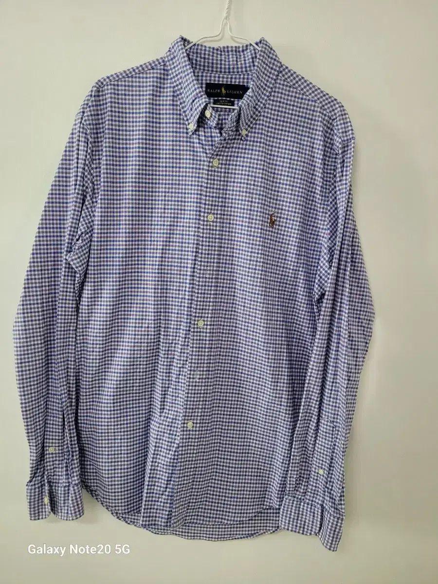 【雷市場（ポンジャン）商品韓国直送】 メンズ Ralph Lauren(ラルフローレン) スリムフィット オックスフォード チェックシャツ (新品) ストレッチ 105 ）