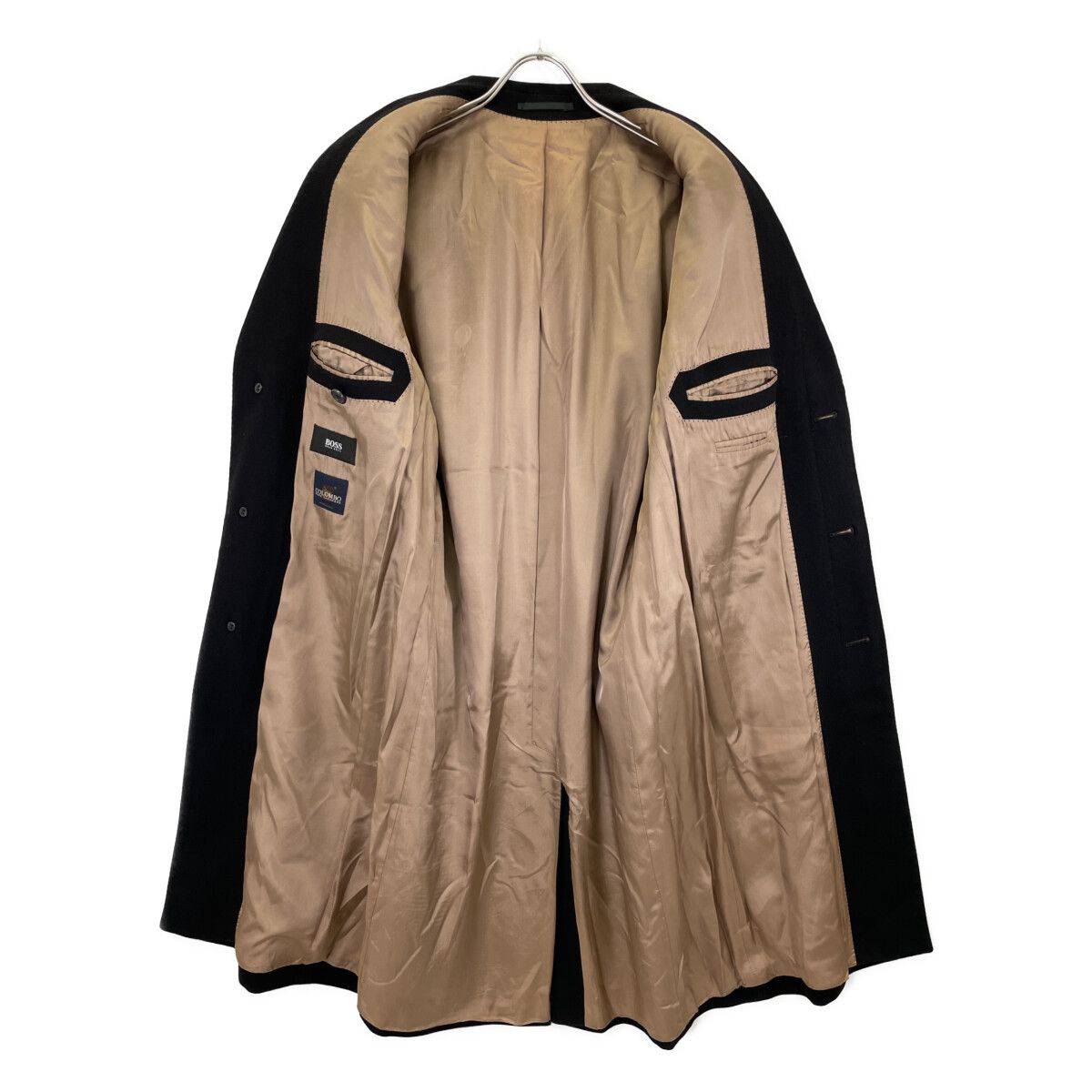 HUGO BOSS ヒューゴボス ﾌﾞﾗｯｸ COLOMBO社 ｶｼﾐﾔ ｺｰﾄ 48