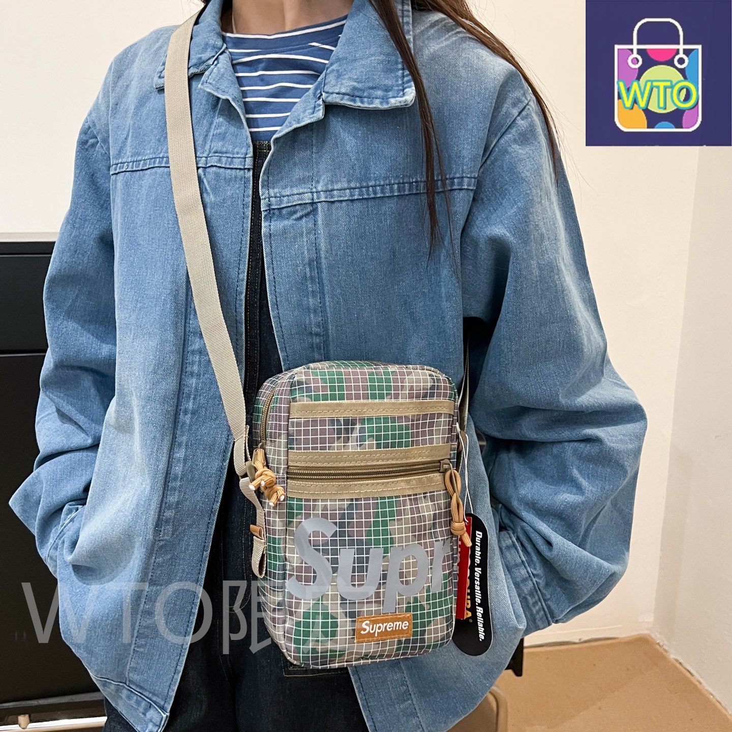 Supreme ボディバッグ 青　※本日値下げ 本日限定値下げ！Supreme ボディバッグ レア物 - メルカリ