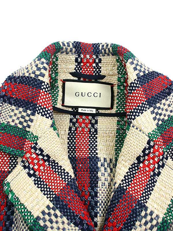 GUCCI グッチ 2019 RESORT マルチファブリック ダブルツイード