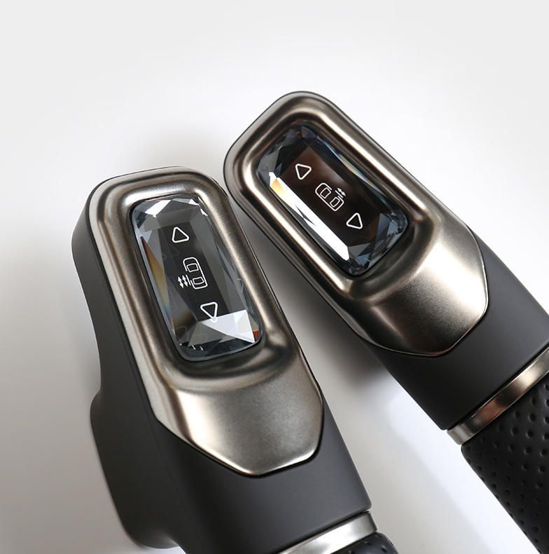 エルファ30系適用中扉ワンタッチ開閉ウィルファAlphard内装取替えハンドルクリスタルです