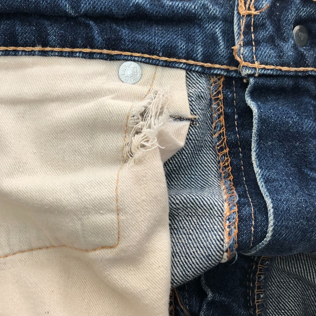 □□LEVI'S リーバイス 古着 ジーンズ 505 BigE 60~70s ボタン裏刻印5