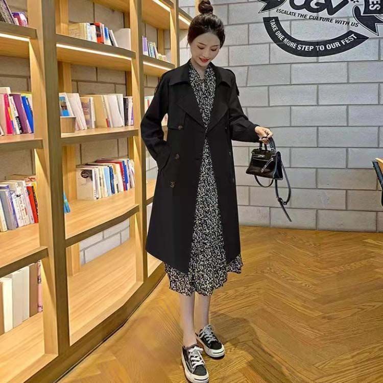 ベージュ 春 スプリングコート 通勤 トレンチコート アウター 就活 上