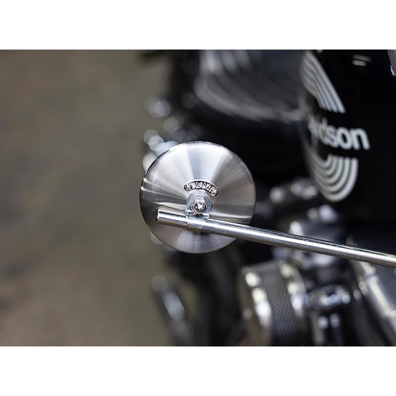 MOTOR ROCK JCMAミラー φ80 ヘアライン ハーレーダビッドソン用 3