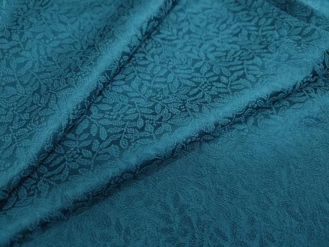 平和屋着物●上質な色無地 南天地紋 高麗納戸色 正絹 DAAY5236ud