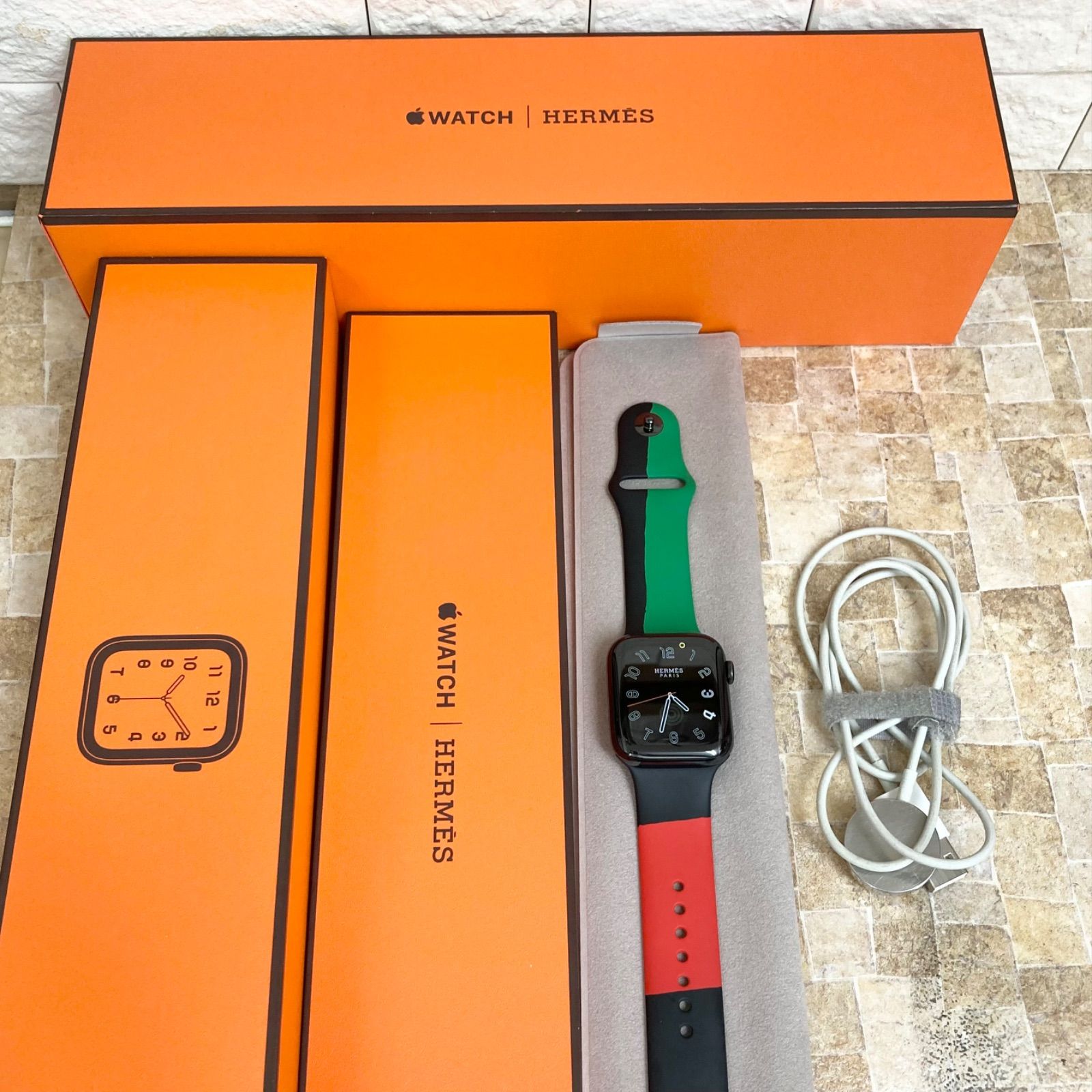 Apple Watch Hermes series6 44mm BLACK UNITY - メルカリ
