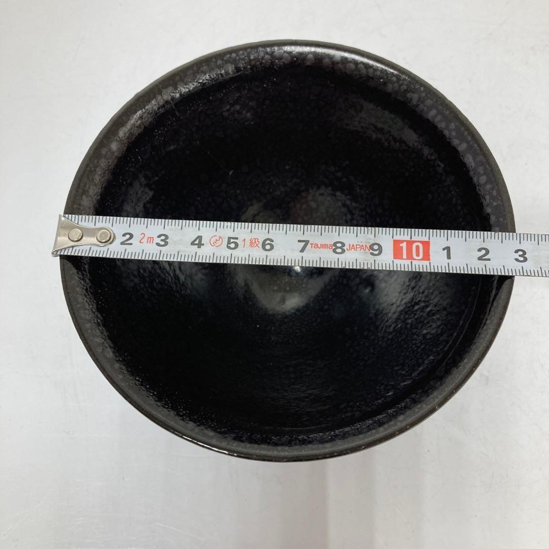 中国古玩 油滴天目茶碗 木箱付 直径12.8㎝ 本Y5-0306①タルニ - メルカリ