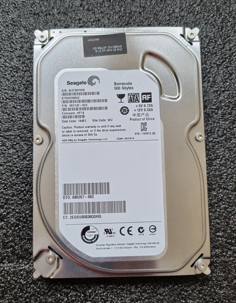Seagate Barracuda ST500DM002 500GB 3.5 内蔵ハードドライブ