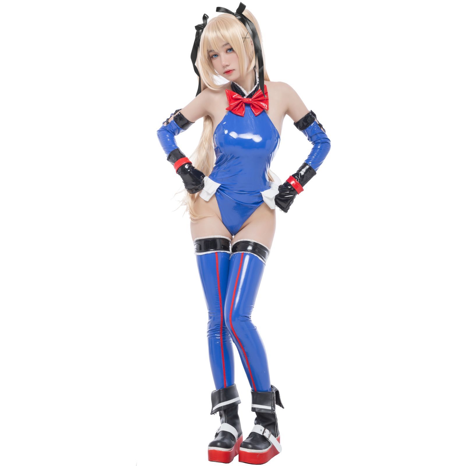 マリー・ローズ風 コスプレ 衣装 レオタード セクシー ハイレグ 水着 ニーハイ タイツ シンプル 光沢 RQ レースクイーン コスチューム  レディース - メルカリ