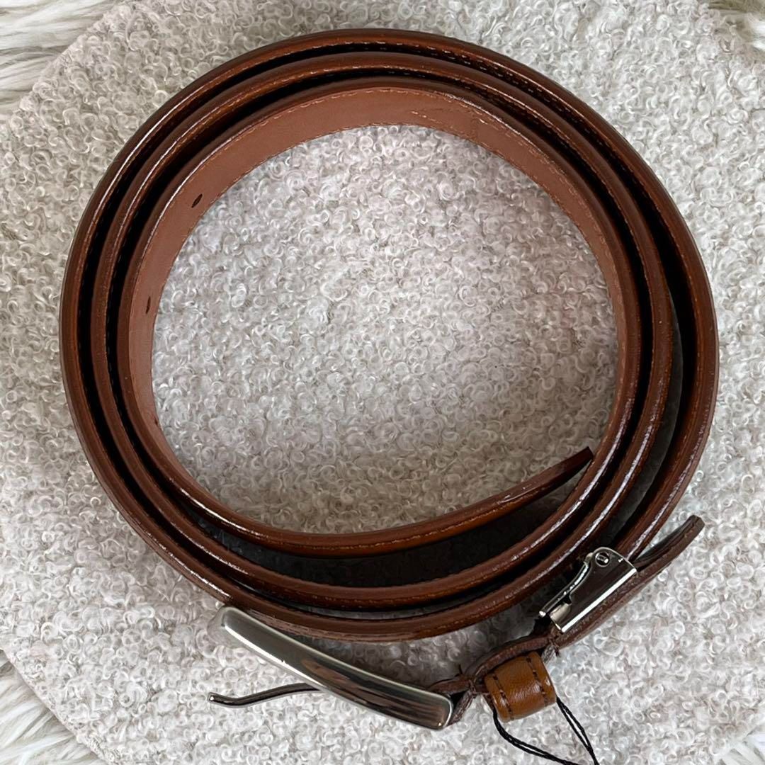 美品　バーバリー　ベルト　レザー　ノバチェック　茶　ブラウン 新品未使用 BURBERRY ベルト レザー ノバチェック ブラウン