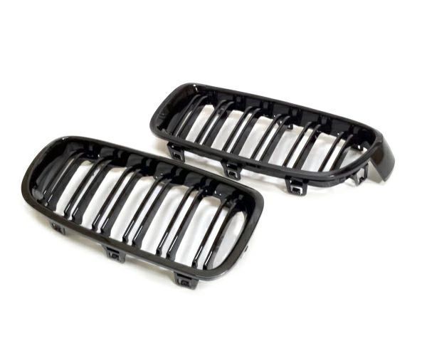 BMW キドニーグリル 4シリーズ F32 F80 M3 M4 用 グロスブラック ダブルフィン 左右セット Mスポ ラジエターグリルF33 F36 F82 F83人気急上昇517