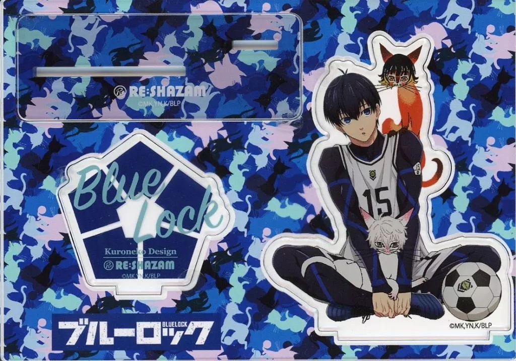 ブルーロック 黒ねこ意匠 凪 誠士郎 & レオ猫 凪 玉座 アクリル