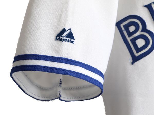 お得なクーポン配布中!】 新品 未使用 MLB Majestic ブルー