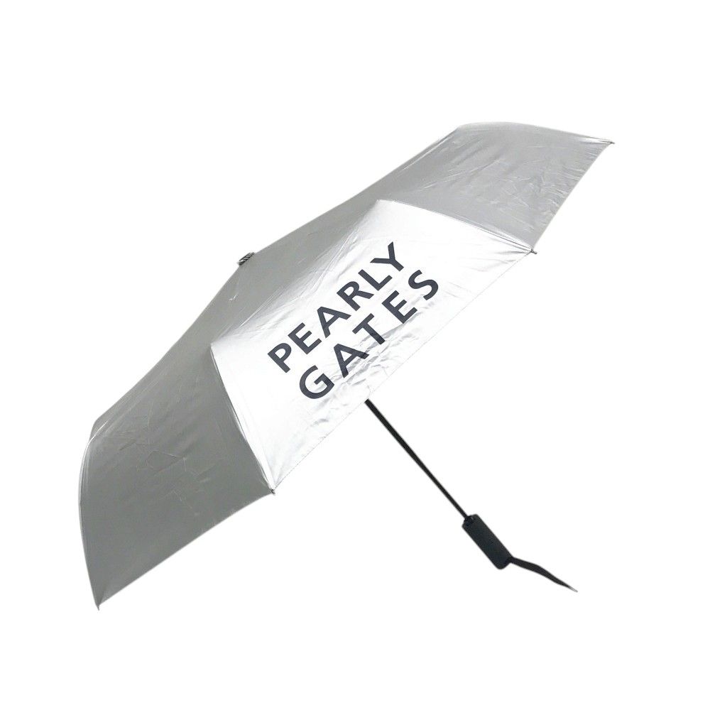 PEARLY GATES パーリーゲイツ ワンタッチ 折りたたみ傘 アンブレラ シルバー系 240101526347 ゴルフウェア ストスト