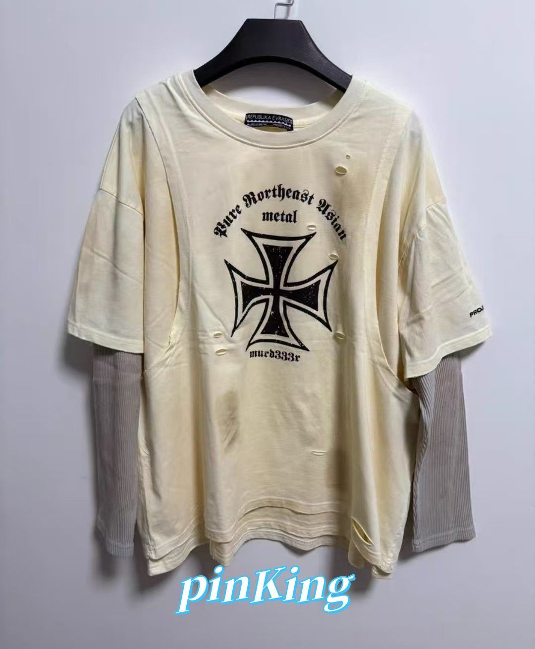 PROJECT GR murd333r.FM 3レイヤードロングスリーブ PROJECT GR murd333r.FM 3レイヤードロングスリーブ - メルカリ
