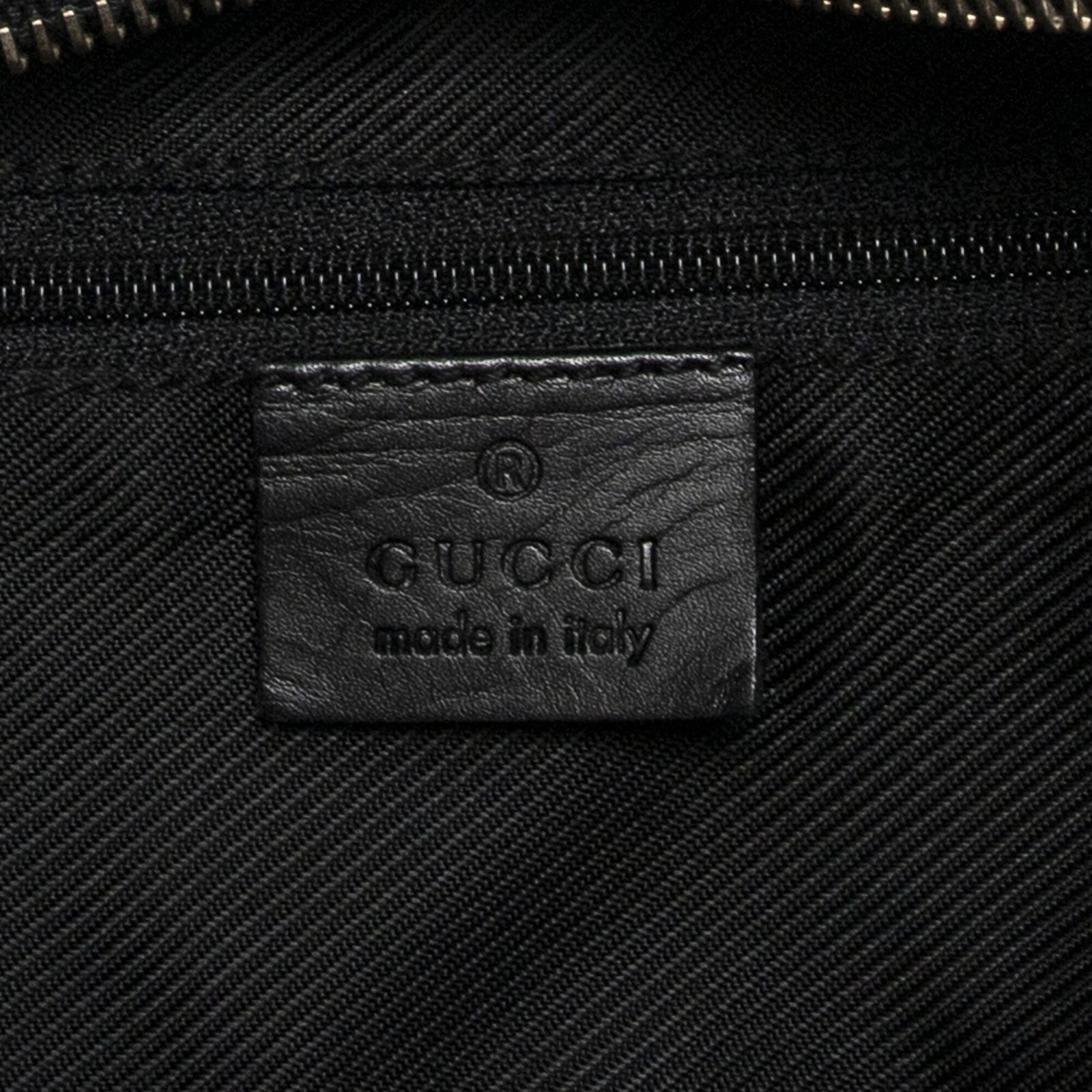 GUCCI グッチラージホーボー黒GGキャンバスA DECORATOM_COM_BR