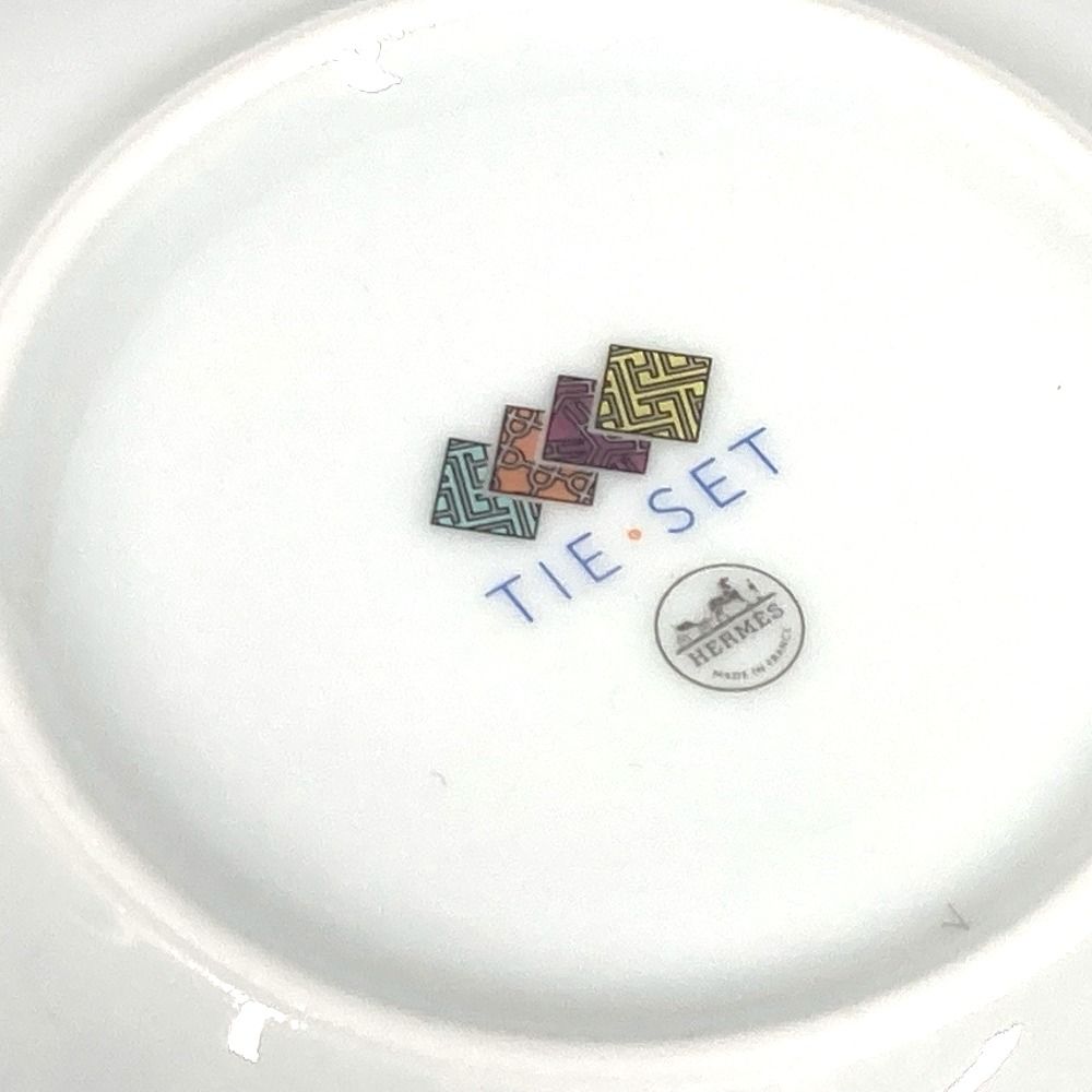 HERMES TIE-SET皿 専用ボックス付き　マンダリン HERMES TIE SET皿 専用ボックス付き マンダリン HERMESエルメス HERMES