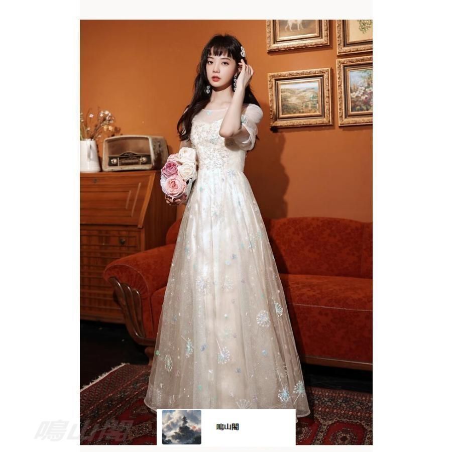 イブニングドレス 結婚式ドレス パーティードレス プリンセス風ドレス 高校生 演奏会ドレス チュール 披露宴 花嫁ドレス 呼ばれ 謝恩会 発WP数量 価格926