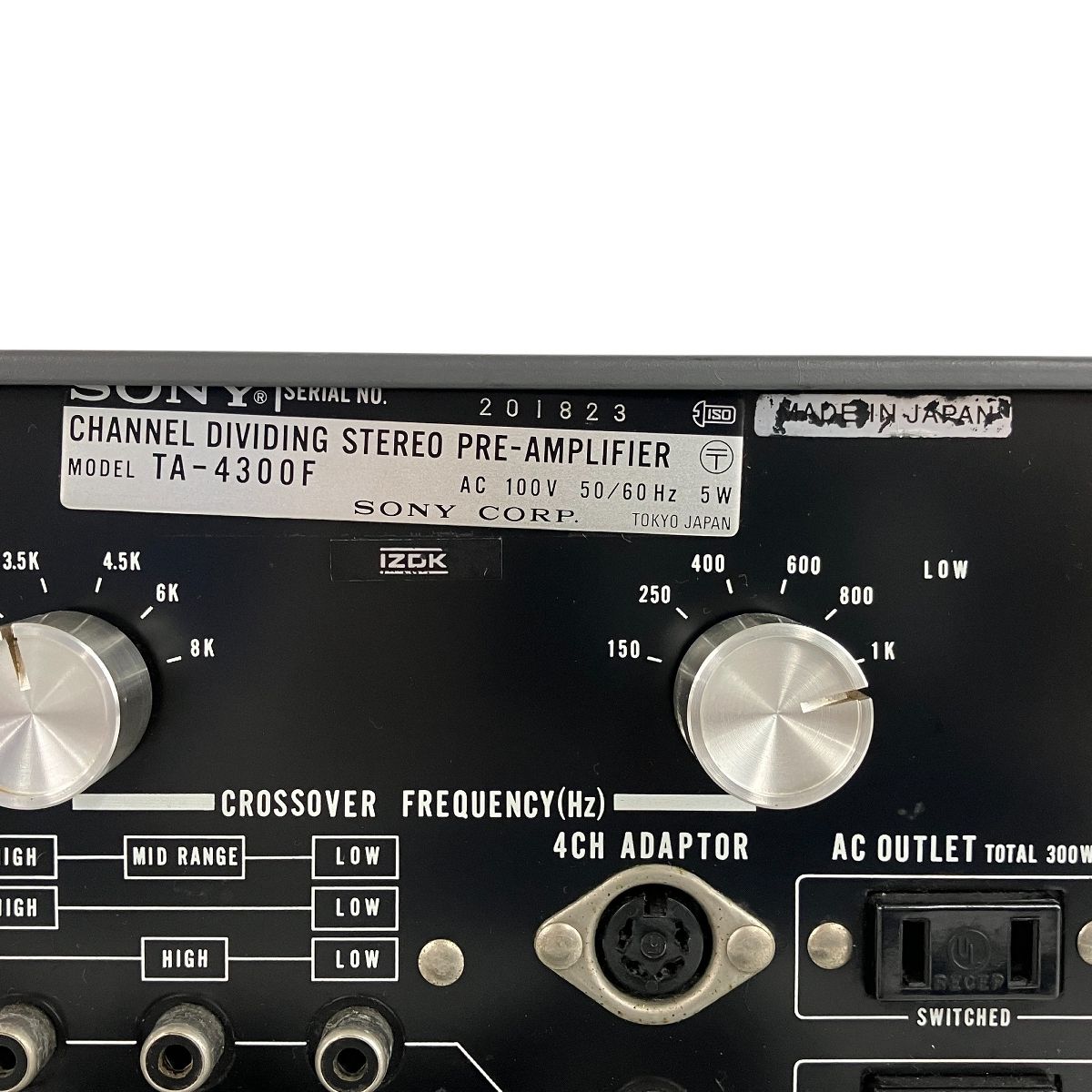 TA-4300F ディバイディング