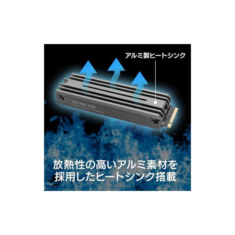 ロジテック SSD 2TB M.2 ヒートシンク付き M.2 PS5 動作確認済 NVMe