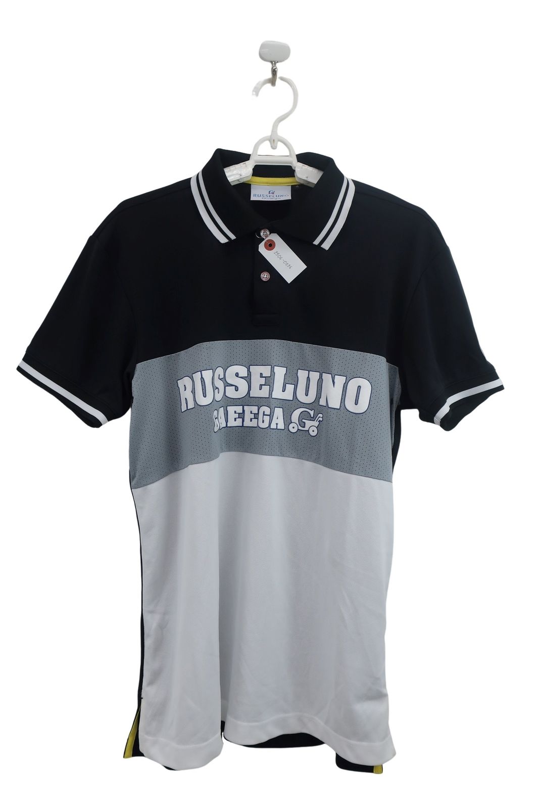 美品】RUSSELUNO(ラッセルノ) 半袖ポロシャツ 黒 メンズ 4