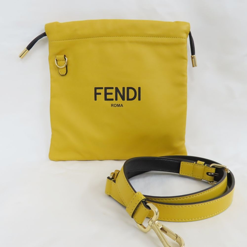 Ts794741 フェンディ ショルダーバッグ ロゴ スリムクラッチ スモール  