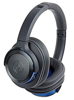 【】audio-technica SOLID BASS ワイヤレスヘッドホン 重低音 最大40時間再生 ガンメタリックブルー ATH-WS660BT GBL