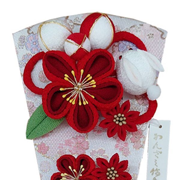 つまみ細工羽子板