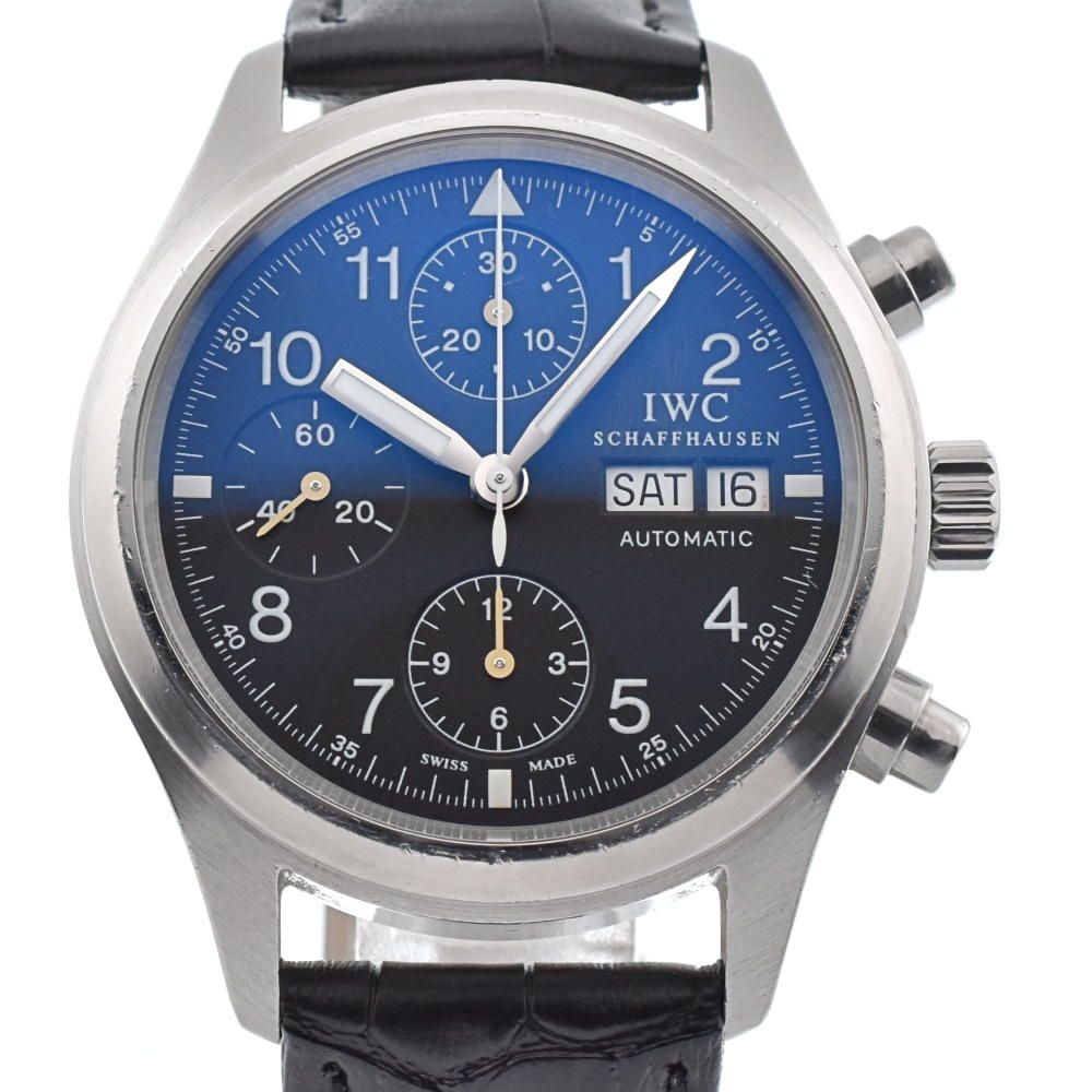 IWC IWC SCHAFFHAUSEN IW370603 メカニカル フリーガー クロノグラフ デイデイト 自動巻き メンズ箱付き K#133961