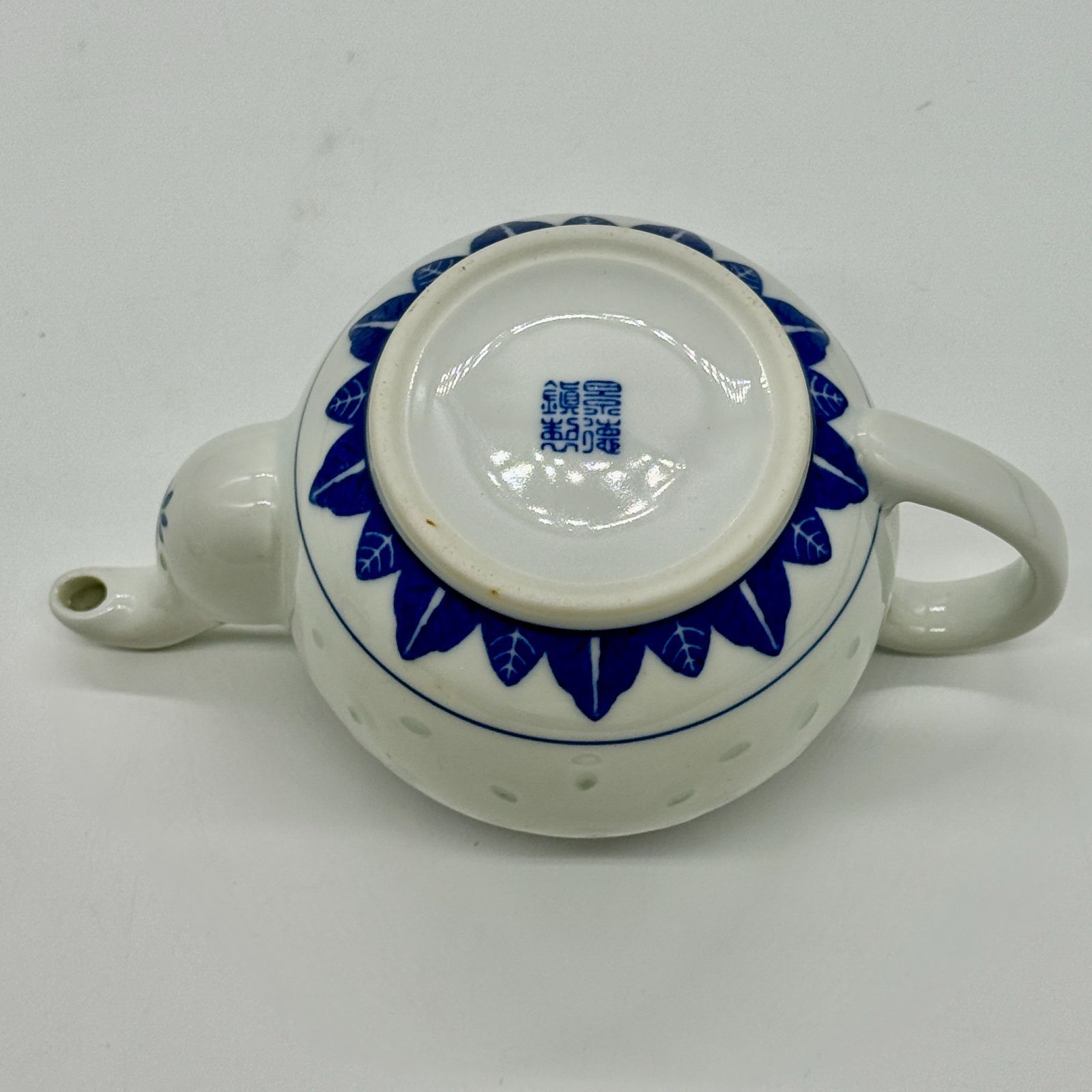 中国茶器セット 景徳鎮 蛍焼 米粒透かし ヴィンテージ