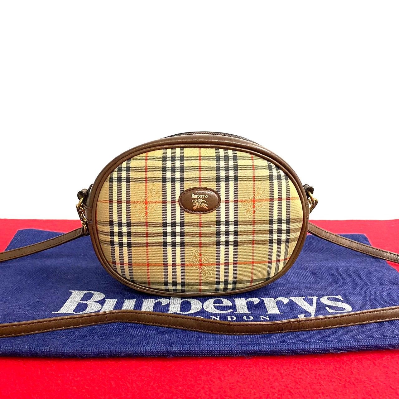 美品】Burberrys ノバチェック シャドーホース ショルダーバッグ 美品