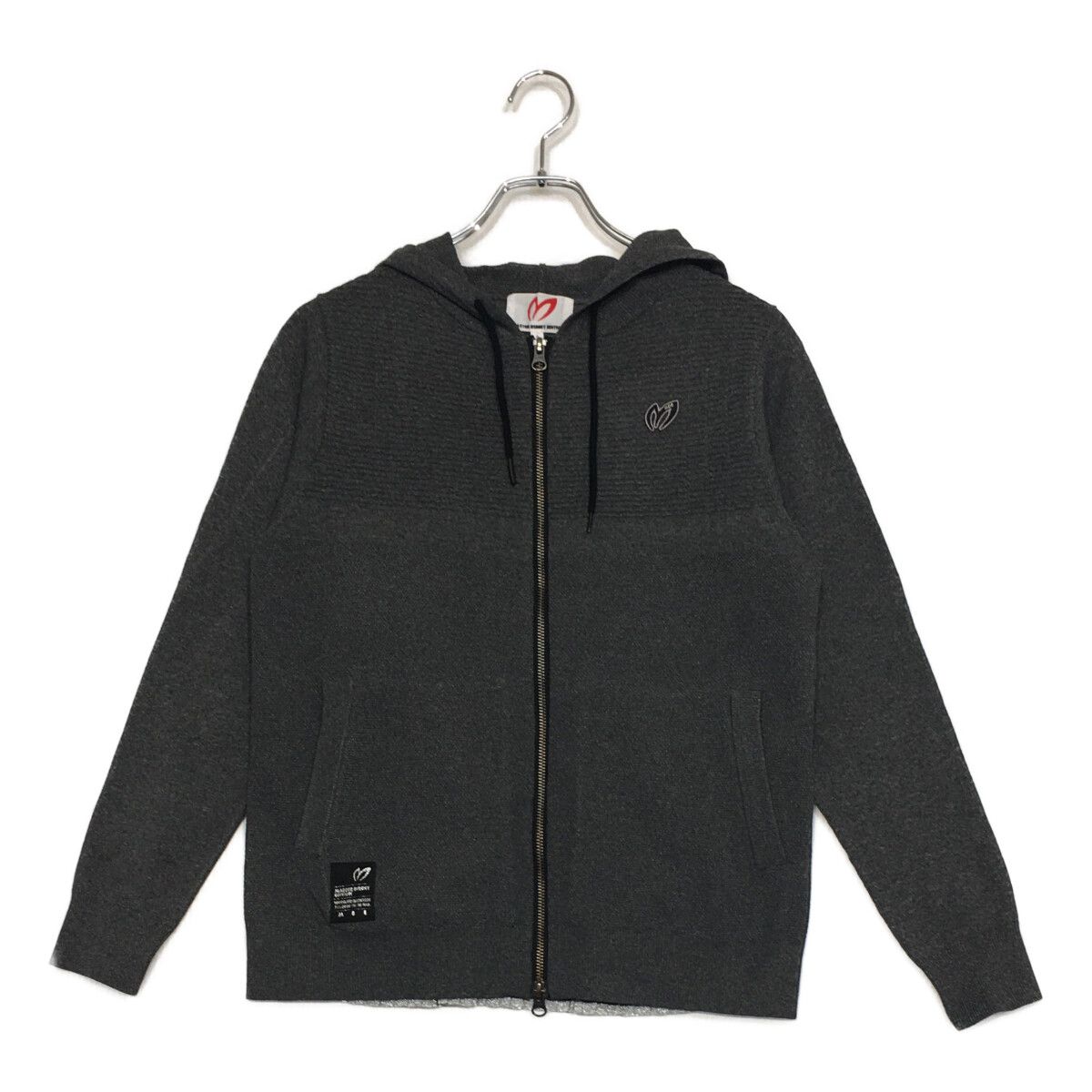  レディース マスターバニーエディション MASTER BUNNY EDITION ニットアウター 1(M) グレー 長袖 バックプリーツ