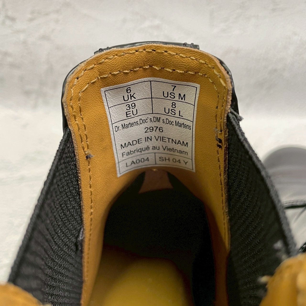 最安値 Dr.Martens ドクターマーチン 2976 サイドゴアブーツ チェルシーブーツ 黒 ブラック UK6 | 25cm W3373 マフラー