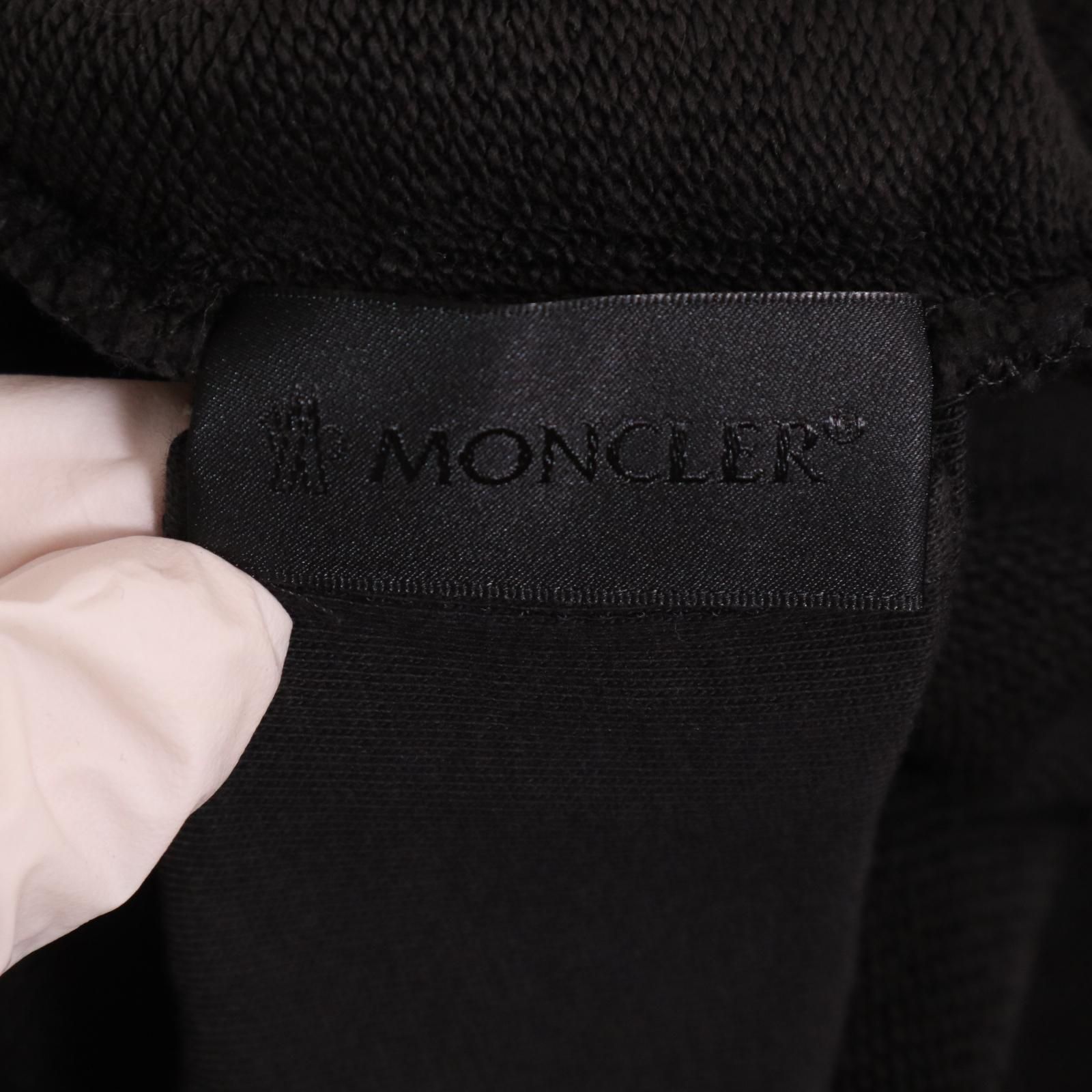 MONCLER モンクレール 23年製 ﾌﾞﾗｯｸ SWEATSHIRT ﾊｰﾌｼﾞｯﾌﾟｽｳｪｯﾄ XXXL ...