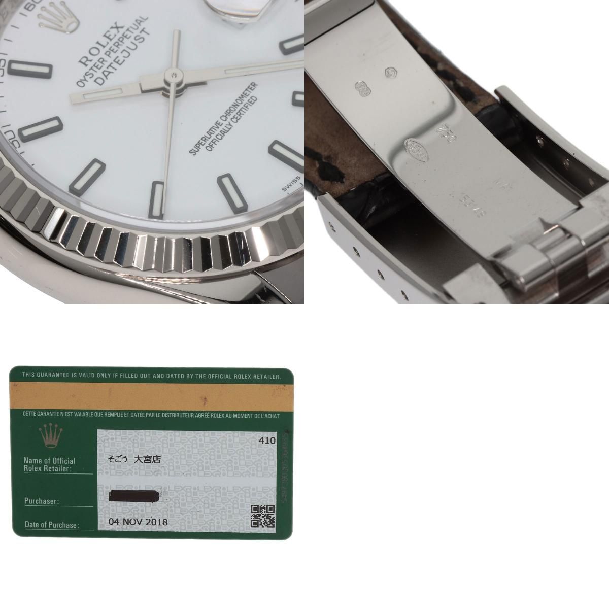 ROLEX ロレックス 116139 デイトジャスト 36 腕時計 K18WG